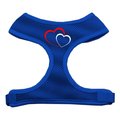 Unconditional Love Double Heart Design Soft Mesh Harnesses Blue Extra Large UN849397